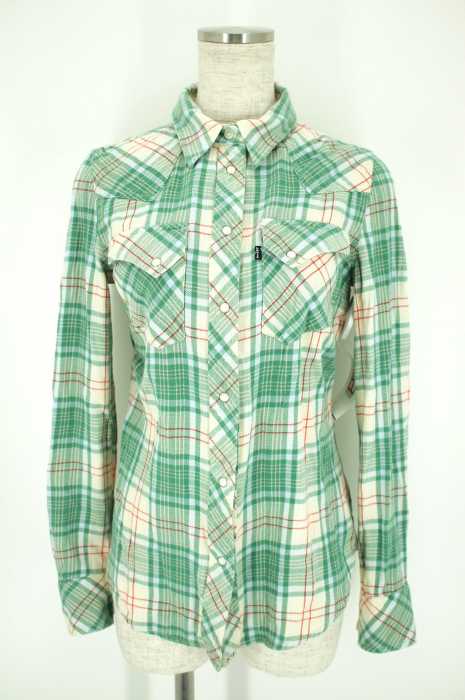 Levi's (リーバイス) チェック柄コットンボタンシャツ レディース トップス