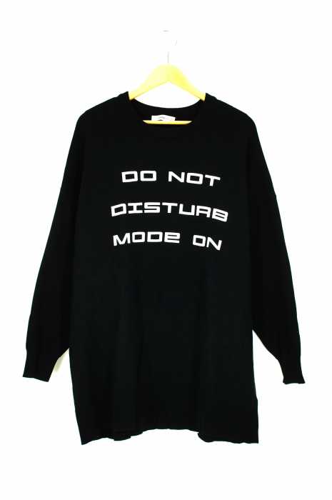 ZARA KNIT(ザラニット) ロゴプリントニットワンピース ロングニット レディース ワンピース