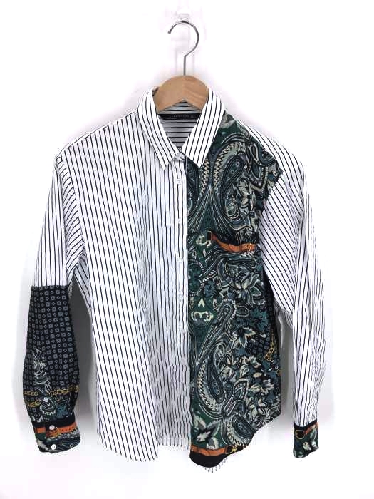 ZARA WOMAN（ザラ ウーマン） ストライプ切替シャツ レディース トップス