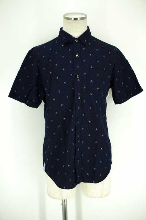 THE SHOP TK MIXPICE (ザショップティーケーミクスパイス) シアサッカー総柄シャツ メンズ トップス