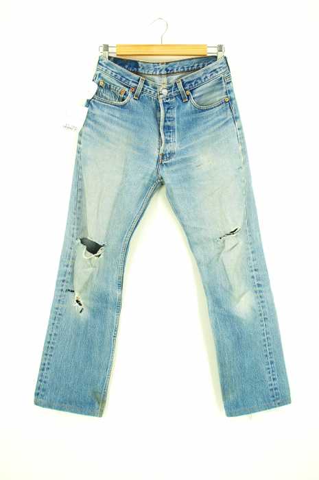 Levi's （リーバイス） USA製　501XX　リメイク　タンフライ ストレート ジーンズ リジッド メンズ パンツ