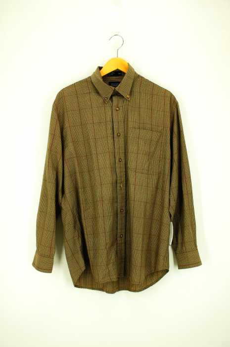 HAGGAR（ハガー） グレンチェック柄長袖シャツ メンズ トップス