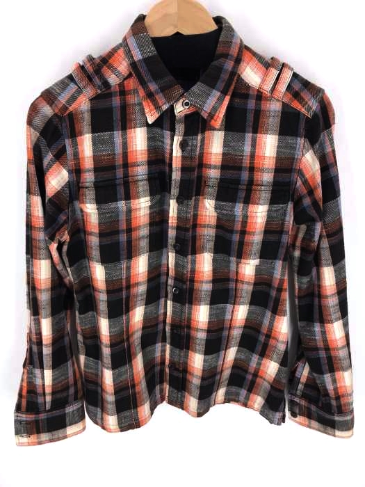 291295＝HOMME（291295オム） チェック柄コットンシャツ メンズ トップス