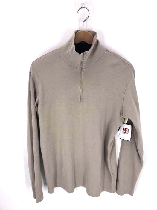 AURALEE（オーラリー） HARD TWIST RIB HALF-ZIP L/S TEE メンズ トップス