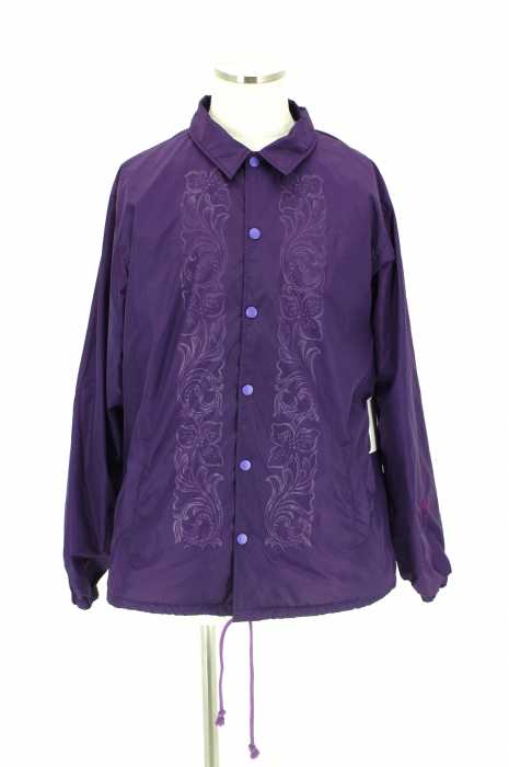 STUSSY （ステューシー） スカルバックプリントペイズリー柄ナイロンコーチジャケット メンズ アウター