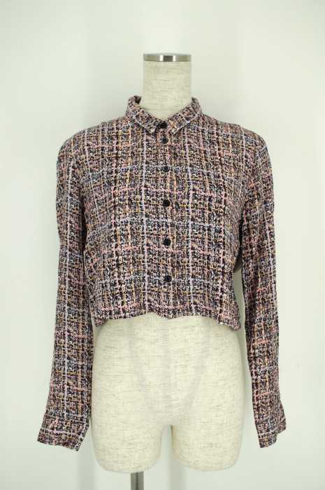 EMODA （エモダ） MIXカラーTWEEDショートシャツ レディース トップス