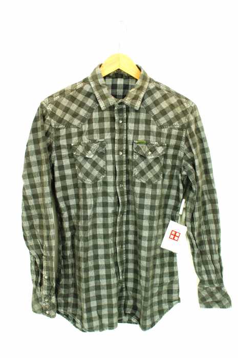 DIESEL （ディーゼル） チェック柄コーデュロイシャツ メンズ トップス
