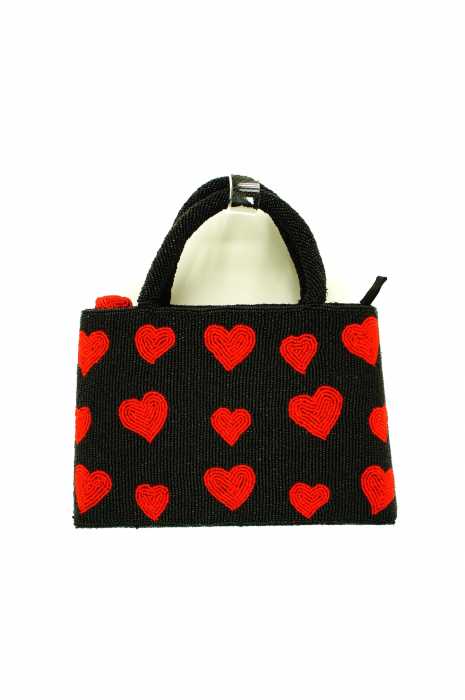 sapa() ビーズ ハート柄 ベトナムハンドメイド レディース バッグ