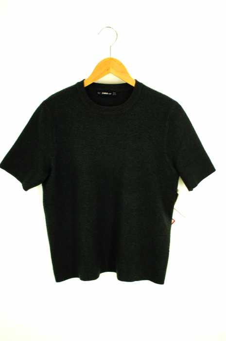 ZARA KNIT（ザラニット） ショートスリーブクルーネックニット レディース トップス