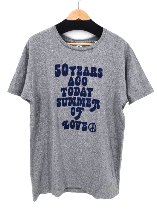 HR MARKET（ハリウッドランチマーケット） 50YEARS AGO TODAY BLUE TEE メンズ トップス