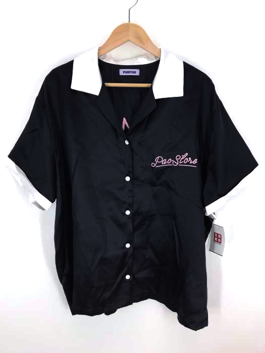 PUNYUS（プニュズ） バック刺繍パックストアボウリングシャツ　18ss レディース トップス