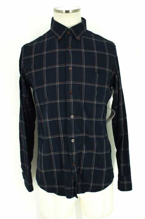 COMME CA COMMUNE （コムサコミューン） 15AW　へリンボンオルタネイトチェックシャツ メンズ トップス