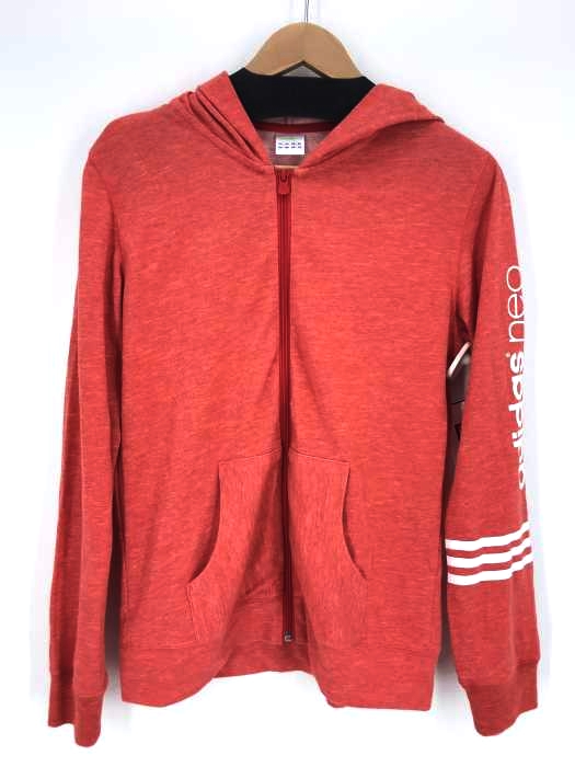 adidas NEO（アディダスネオ） ジップアップパーカー ロゴプリント レディース トップス
