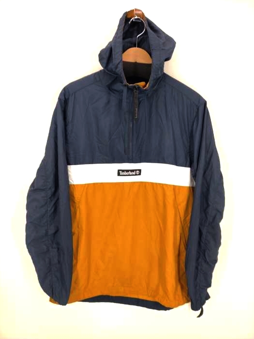 Timberland（ティンバーランド） ロゴパッチ ジッププルオーバーナイロンジャケット メンズ アウター