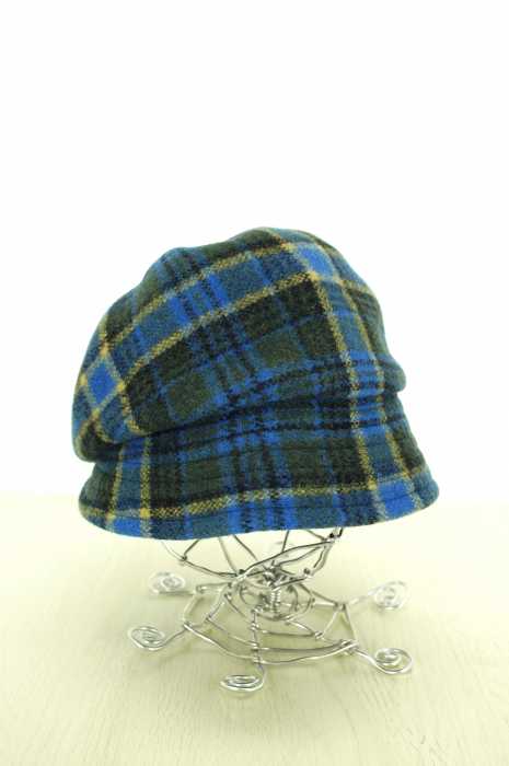 Vivienne Westwood (ヴィヴィアンウエストウッド) メタルオーブ付きチェック柄ウールキャスケットハット 帽子 レディース 帽子