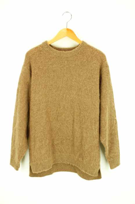 MONKEY TIME （モンキータイム） MOHAIR SHAGGY CN　モヘヤシャギーニット　ベージュ メンズ トップス