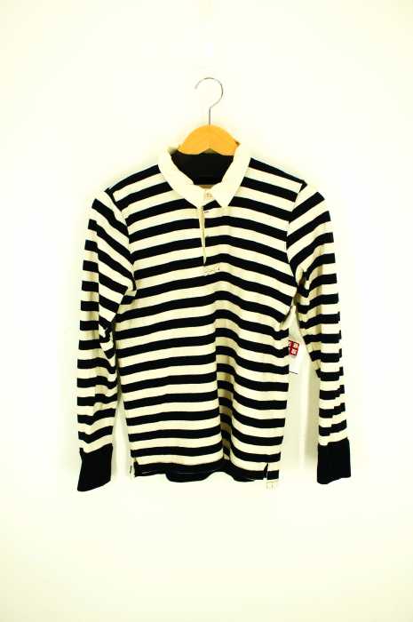 BEAMS BOY（ビームスボーイ） ロングスリーブボーダーポロシャツ レディース トップス