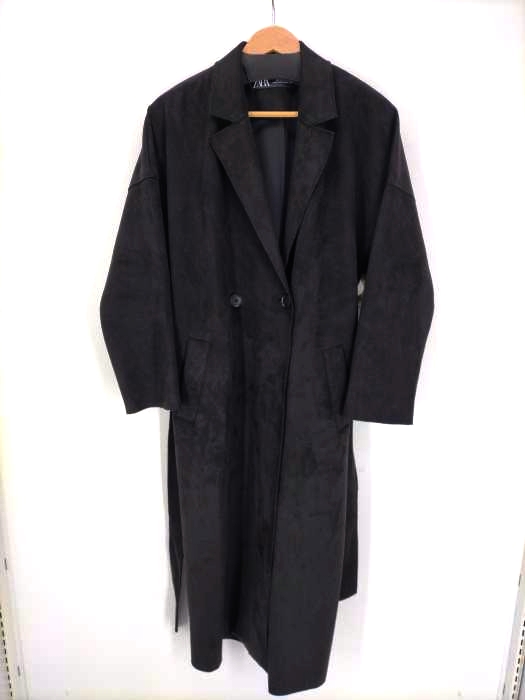 ZARA（ザラ） Faux suede trench coat フェイクスウェードトレンチコート レディース アウター