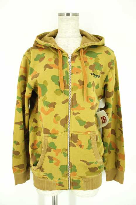 adidas Originals （アディダスオリジナルス） カモ柄パーカー WD910　ジップアップフーディーパーカー レディース トップス