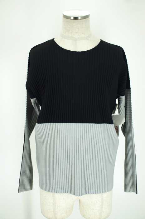 HOMME PLISSE ISSEY MIYAKE　（オム プリッセ イッセイ ミヤケ）	 2014　プリーツ　バイカラー メンズ トップス