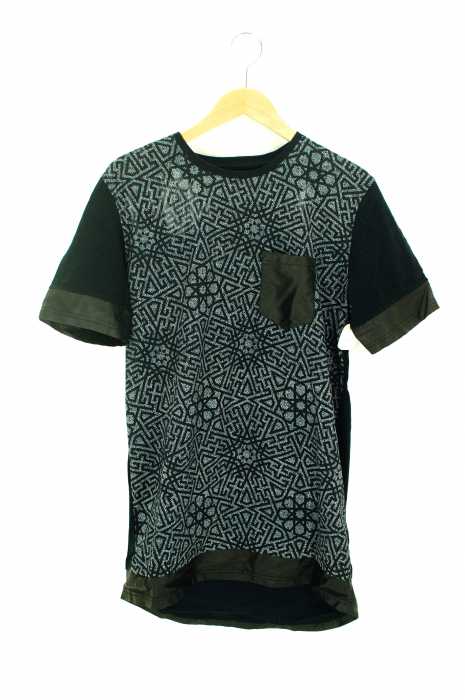 BLACK KAVIAR(ブラックキャビア) 素材切替Tシャツ メンズ トップス
