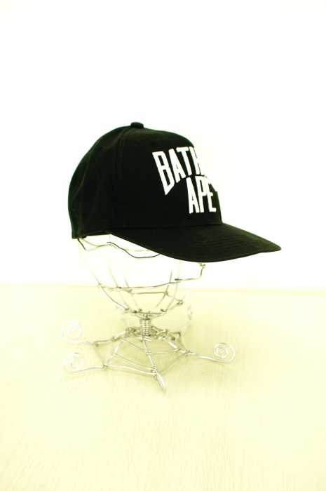 A BATHING APE (アベイシングエイプ) ロゴキャップ ブラック メンズ 帽子