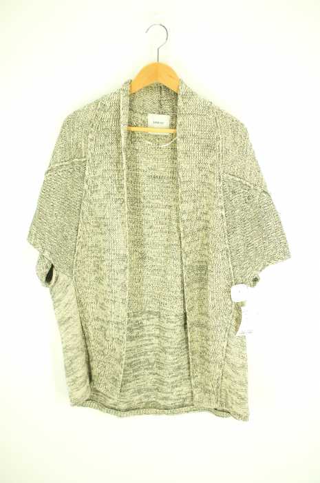 ZARA KNIT(ザラニット) コットン混半袖ニットカーディガン レディース トップス