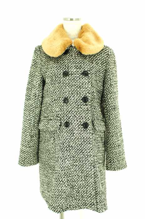 alicia PAGEBOY （アリシアページボーイ） フェイクファー付き　ツイード レディース アウター