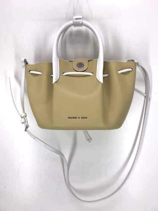 CHARLES & KEITH（チャールズキース） Two-Tone Drawstring Top Handle Bag ツートーンドロウストリング トップハンドルバッグ レディース バッグ