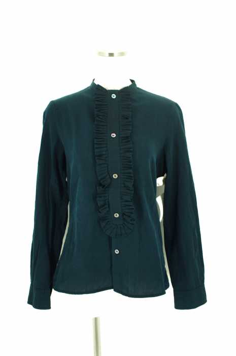 A.P.C. (アー・ペー・セー) バンドカラー フリルデザイン レディース トップス