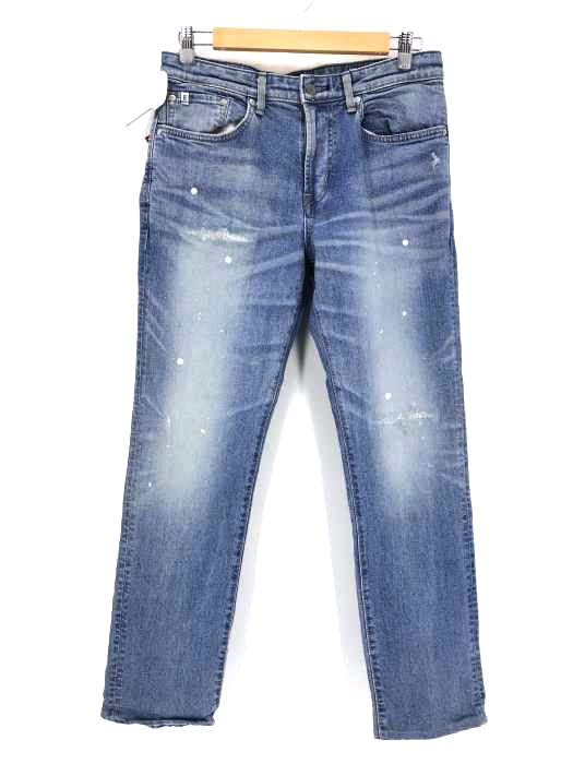 EDWIN（エドウィン） E STANDARD スリムテーパードデニムパンツ ペイント加工 メンズ パンツ