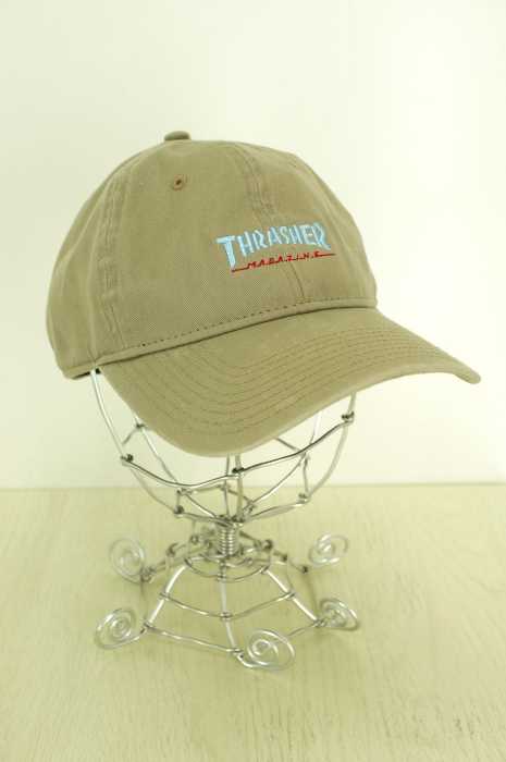 THRASHER×NEW ERA（スラッシャー×ニューエラ） 9THIRTY　ロゴ刺繍キャップ レディース 帽子