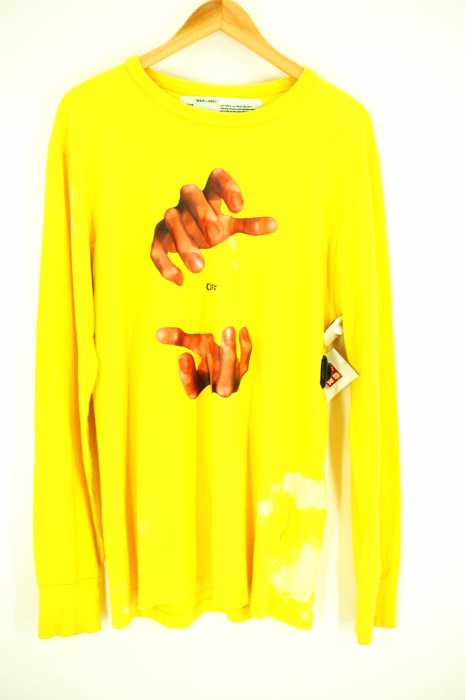 OFF-WHITE(オフホワイト) Hands LS ハンド プリント カットソー メンズ トップス