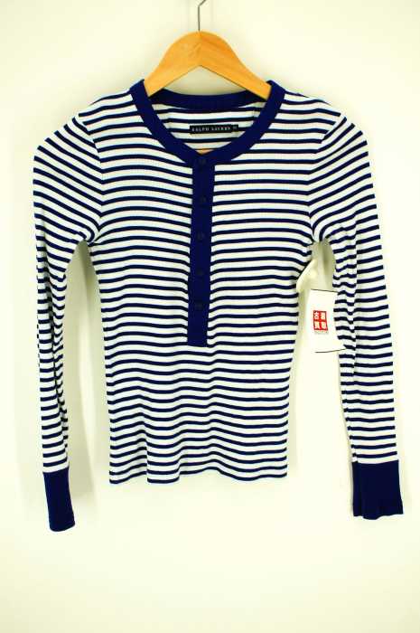 RALPH LAUREN(ラルフローレン) ヘンリーネック ボーダーカットソー レディース トップス