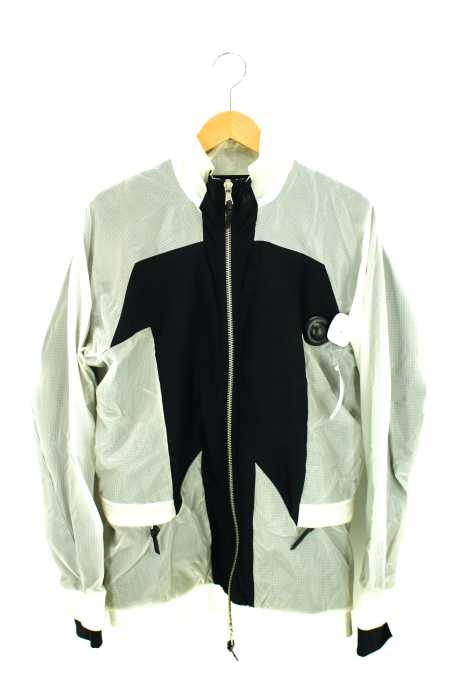 11 by Boris Bidjan Saberi(ボリス ビジャン サベリ ) スケルトンナイロン切替パーカー メンズ アウター