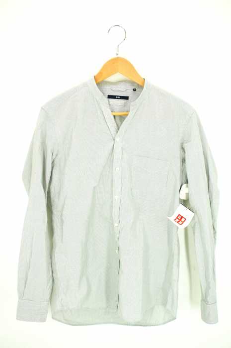 Ships シップス コードストライプ バンドカラー スキッパーシャツ メンズ トップス ブランド古着買取販売バズストア