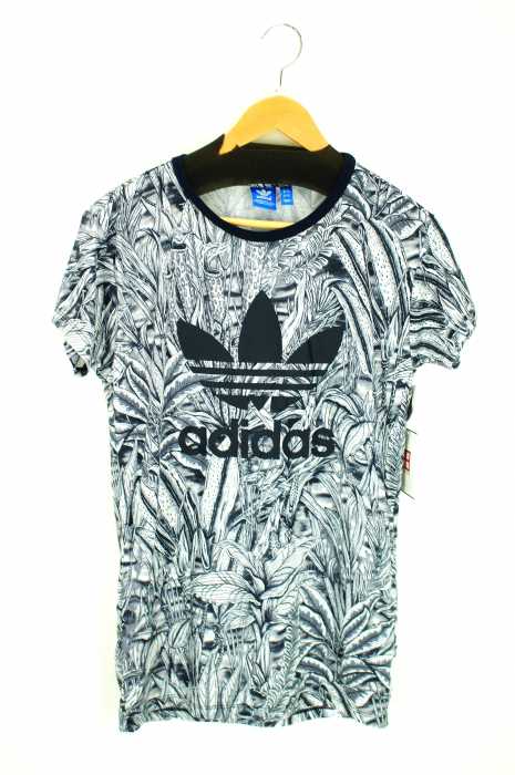 adidas Originals （アディダスオリジナルス） トレフォイルロゴ　総柄Tシャツ レディース トップス