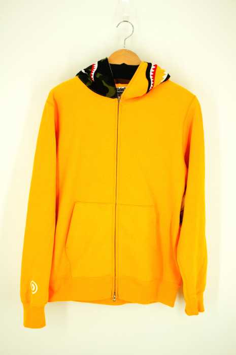 A BATHING APE （アベイシングエイプ） Shark cotton-jersey hoody メンズ トップス