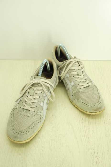 ONITSUKA TIGER （オニツカタイガー） TH4F4L スエード切替パイソン型押しレザーローカットスニーカー メンズ シューズ
