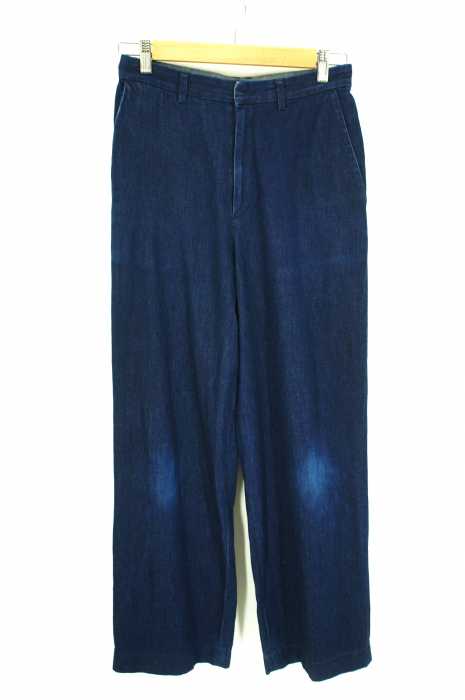 Steven Alan （スティーブンアラン） COMPACT WEAPON WIDE TROUSERS ワイドデニムパンツ レディース パンツ