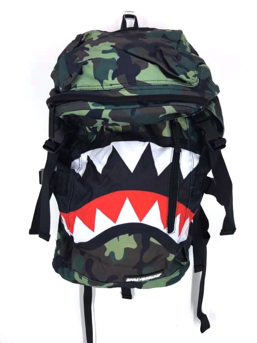 SPRAY GROUND迷彩柄バックパック