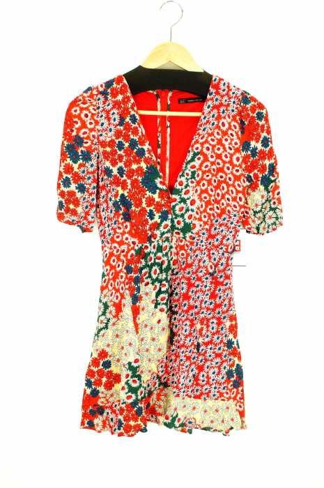 ZARA Trafaluc collection (ザラトラファルクコレクション) 花柄オープン レディース ワンピース