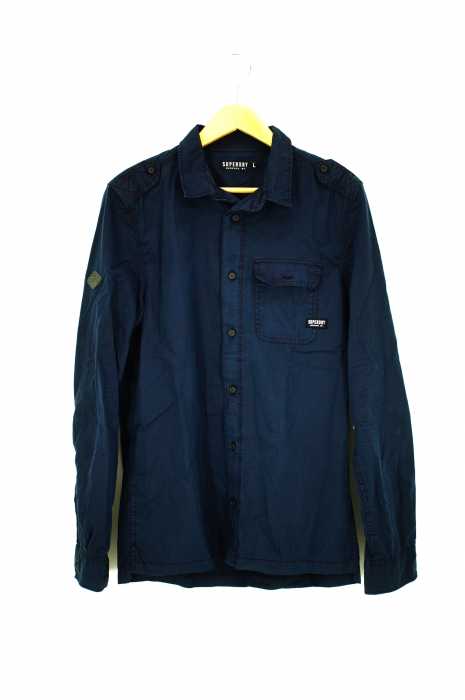 Superdry (極度乾燥しなさい)(スーパードライ) ワークシャツ ワッペン メンズ トップス