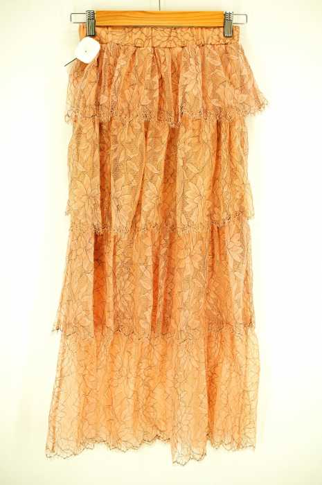 ZARA trafaluc（ザラトラファルック） 総柄ティアードレーススカート レディース スカート