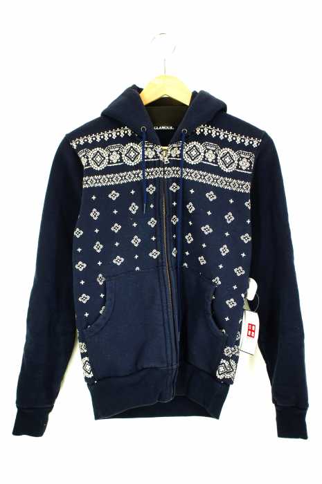 HYSTERIC GLAMOUR （ヒステリックグラマー） ペイズリー柄ジップアップパーカー メンズ トップス
