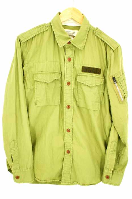 ALPHA INDUSTRIES （アルファインダストリーズ） ミリタリーワークシャツ メンズ トップス