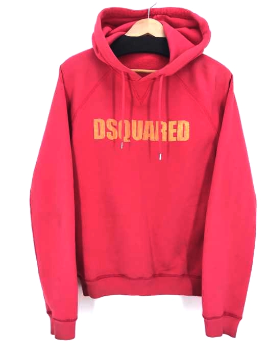 DSQUARED2（ディースクエアード） ロゴプリントプルオーバーパーカー メンズ トップス