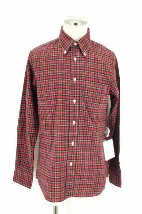 individualized shirts×BEAUTY&YOUTH (インディビジュアライズド シャツビューティーアンドユース) ボタンダウンチェックシャツ メンズ トップス