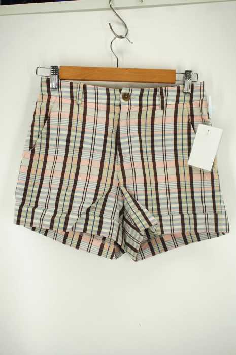 Adam et Rope' （アダムエロペ） テェック柄ショーツ レディース パンツ