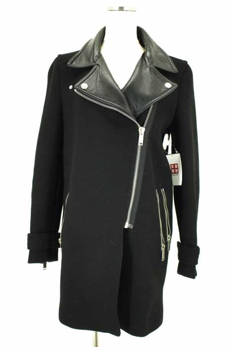 ZARA WOMAN （ザラ ウーマン） フェイクレザー切替ライダース レディース アウター